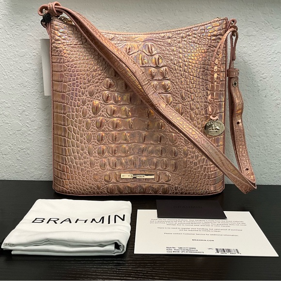 Brahmin Handbags - Brahmin Katie ROSE GOLD MELBOURNE Pink/Gold Color W/Partial Rear Eye